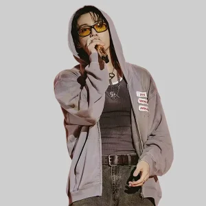 Jungkook BTS World Tour ARIRANG Grey Hoodie