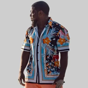 Joe-Movie-72-Hours-2026-Kevin-Hart-Floral-Printed-Shirt