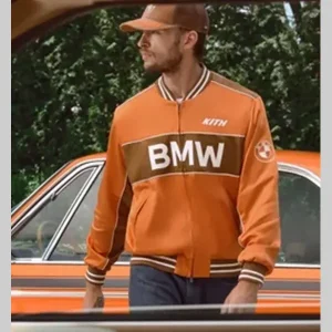 Kith-for-BMW-2026-Captain-Varsity-Jacket-Orange