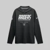 Las Vegas Raiders Nike Sideline Game On Long Sleeve Hooded T-shirt