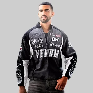 Marvel Venom Moto Biker Jacket
