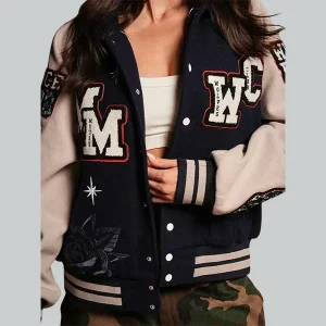 Mickey-Mouse-Roxy-Box-Cut-Rudy-Letterman-Varsity-Jacket-in-Navy-Blue.