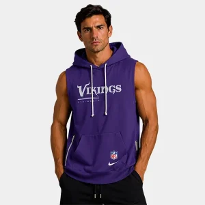 Minnesota Vikings 2026 Sideline Sleeveless Hoodie