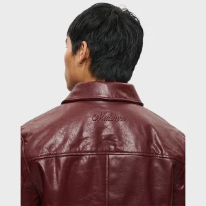 Mutimer Leather Jacket Bordeaux
