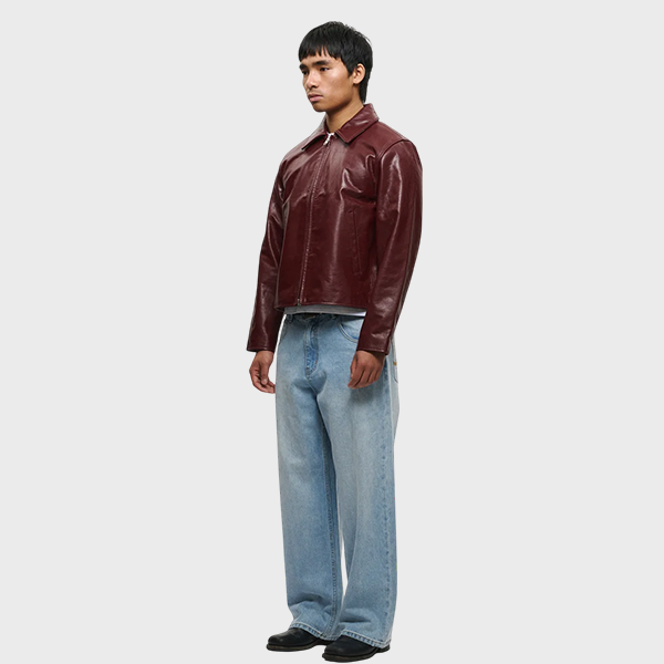 Mutimer Linea Leather Jacket Bordeaux