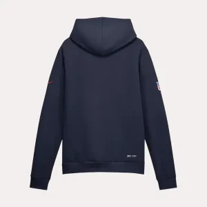 Mens-Nike-Navy-New-England-Patriots-Sideline-Standard-Issue-Top-Prospect-Dri-FIT-Hoodie