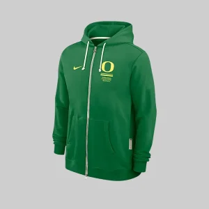 Mens-Nike-Green-Oregon-Ducks-2026-Sideline-Standard-Issue-Dri-FIT-Full-Zip-Hoodie