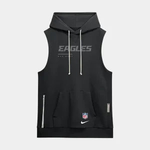 Mens-Nike-Black-Philadelphia-Eagles-Sideline-Standard-Issue-Dri-FIT-Sleeveless-Hoodie