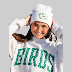 Philly-Polka-Dot-Birds-embroidered-Kelly-green-Sweatshirt.