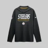 Pittsburgh Steelers Nike Sideline Game On Long Sleeve Hooded T-shirt