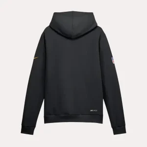 Mens-Pittsburgh-Steelers-Nike-Black-Grey-Sideline-Standard-Issue-Top-Prospect-Dri-FIT-Hoodie