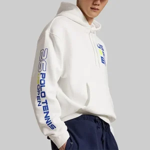 US-Open-Tennis-Championships-White-Polo-Ralph-Lauren-Hoodie