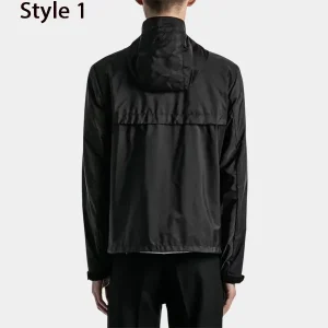 Prada-Logo-Windbreaker-Jacket-Black