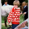 Princess Diana Red Sheep Sweater