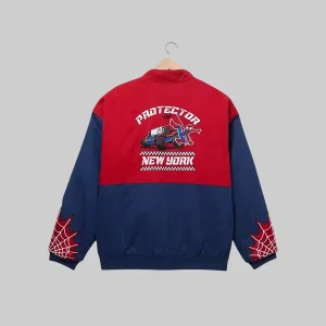 Marvel-x-Protector-of-NY-Spider-Man-Peter-Parker-racing-jacket.