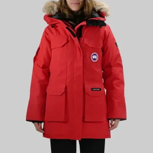 Red Canada Goose Down Jacket