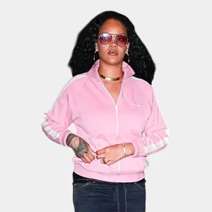 Rihanna-Pink-MIU-MIU-Jacket.