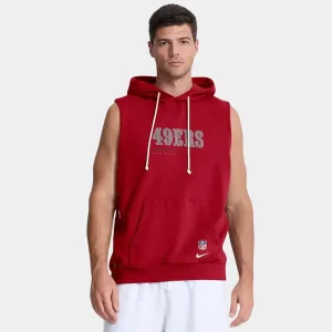San Francisco 49ers Nike Sideline Sleeveless Hoodie