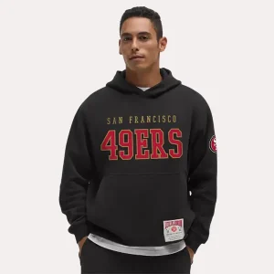 Mens-San-Francisco-49ers-lululemon-Black-Steady-State-Pullover-Hoodie