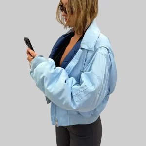 Scarlet-And-Sam-Sky-Blue-Bomber-Jacket