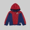 Spider Man Reversible Hooded Blue & Red Jacket