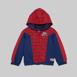 Spider Man Reversible Hooded Blue & Red Jacket