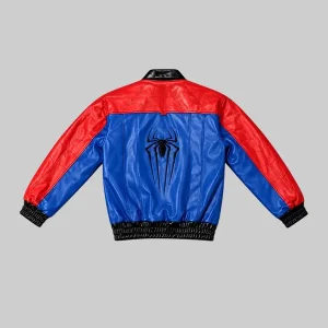 Tom-Holland-Spider-Man-Leather-Jacket-Red-and-Blue
