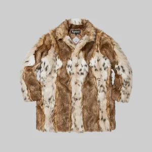 Lynx-Faux-Fur-WINDSTOPPER-Brown-Overcoat