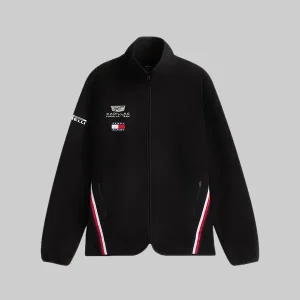 Tommy-Hilfiger-Black-Cadillac-F1-Fleece-Zip-Up-Jacket.