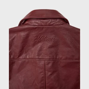 Unisex Mutimer Leather Jacket Red