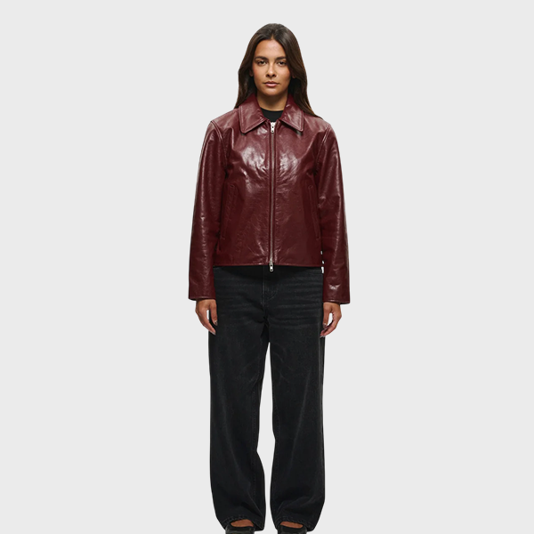 Women's Mutimer Leather Jacket Red