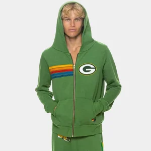 Aviator Nation Packers Zip-Up Hoodie