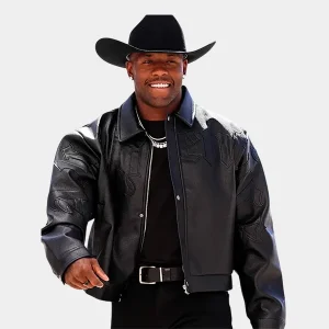 Budda Baker Arizona Cardinals Black Leather Jacket