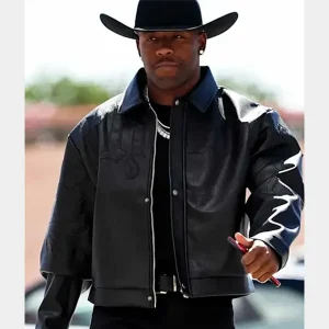 Budda-Baker-Arizona-Cardinals-Black-Leather-Jacket.