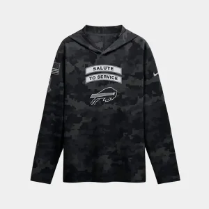 Buffalo Bills 2026 Salute to Service Hooded Long Sleeve Shirt