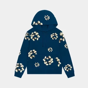 Cactus-Tears-Wreath-Hoodie-Blue