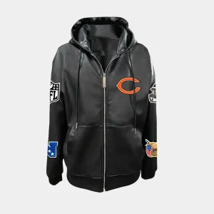 Chicago Bears Vegan Zip Up Jacket