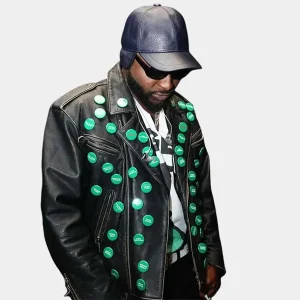 2026-London-Concert-Davido-Black-Leather-Jacket.
