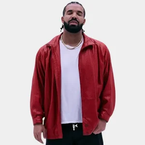 2026-Miss-My-Dawg-Drake-x-Yeat-Fomo-Premiere-2026-Red-Leather-Jacket