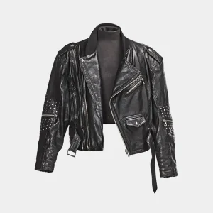 Freddie-Mercury-Studded-Black-Leather-Jacket