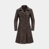 Frontier Declan Harp Black Leather Coat