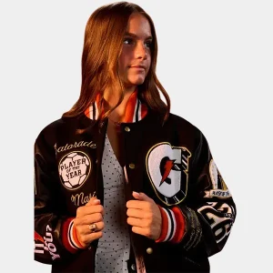 2026-Gatorade-Players-of-the-Year-Unisex-Black-Wool-and-Leather-Varsity-Letterman-Jacket.