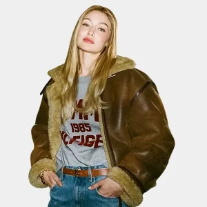 Gigi Hadid Tommy Hilfiger Aviator Jacket