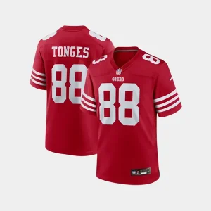 Jake Tonges 49ers 88 Jersey