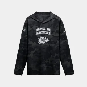 Kansas City Chiefs 2026 Salute to Service Hooded Long Sleeve Shirt