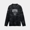 Las Vegas Raiders 2026 Salute to Service Hooded Long Sleeve Shirt