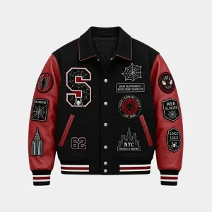 Marvel-Spider-Man-Brand-New-Day-Letterman-Red-Varsity-Jacket.