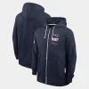 New England Patriots Nike Sideline Quarterback Scramble Full-Zip Hoodie