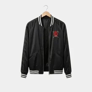Pete-Davidson-Tommy-Karate-Okinawa-Bomber-Jacket