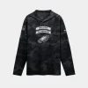 Philadelphia Eagles 2026 Salute to Service Hooded Long Sleeve Shirt